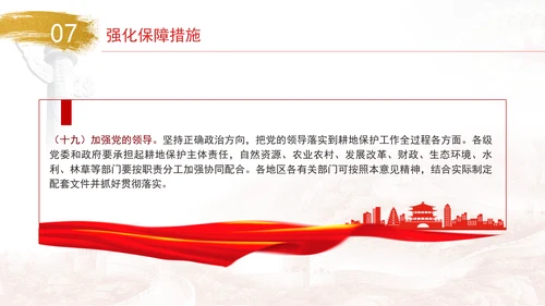 关于加强耕地保护提升耕地质量完善占补平衡的意见全文学习PPT课件
