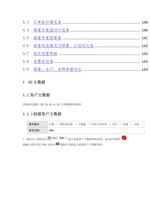 SAP系统用户操作手册-SD-V1.5(一)SD主数据.docx