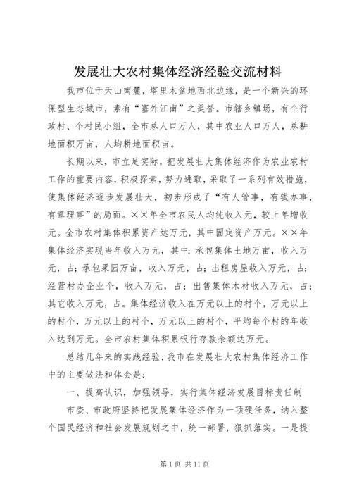 发展壮大农村集体经济经验交流材料 (2).docx