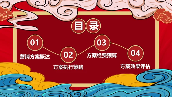 炫酷国潮风双十一商家活动策划通用PPT模板