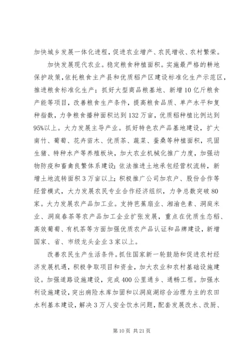 县长在县第十五届人民代表大会第二次会议上的政府工作报告—范文.docx