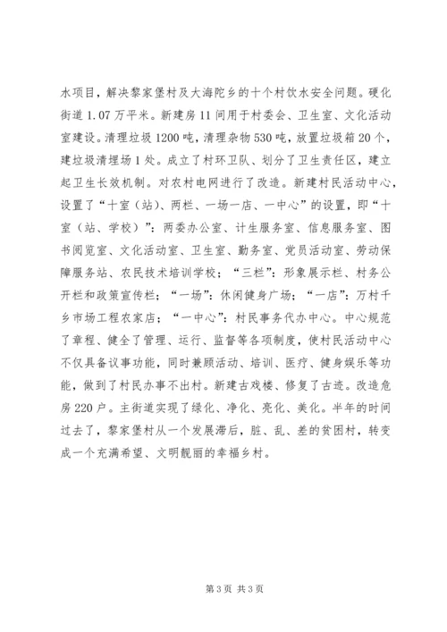 村党支部第一书记事迹材料.docx