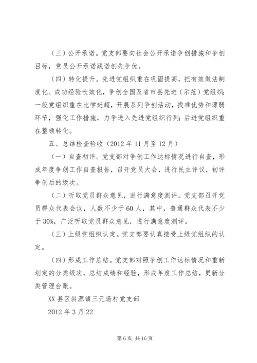 五津镇临江村党组织展开“三分类三升级”活动实施方案.docx