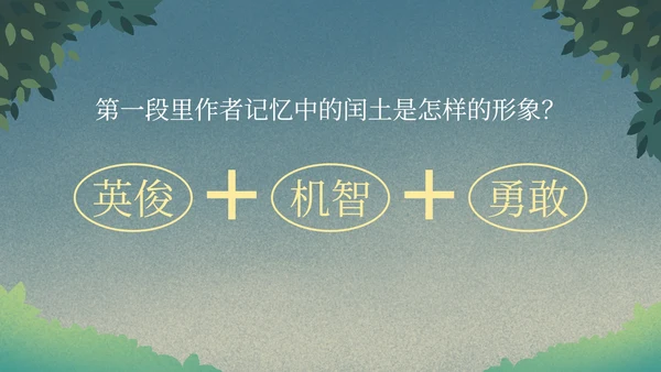 部编版语文六年级上册少年闰土课件PPT模板