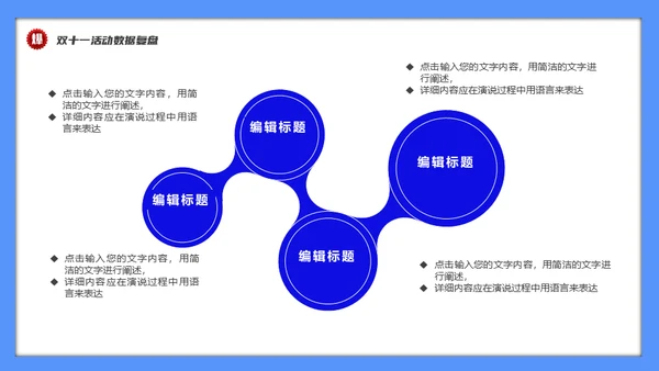双十一促销活动数据复盘总结通用PPT模板