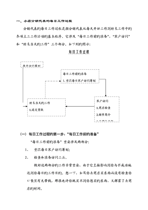 深度分销代表标准手册.docx