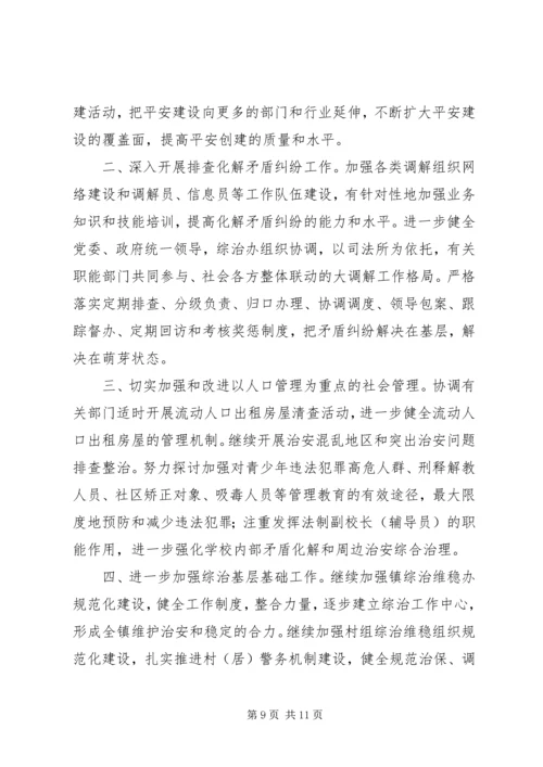 综治办年终总结与来年计划.docx