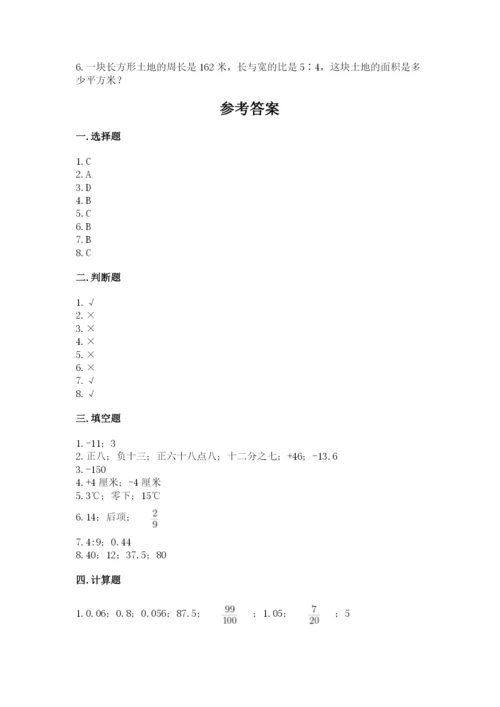 北师大版小学六年级下册数学期末检测试题及答案【各地真题】.docx