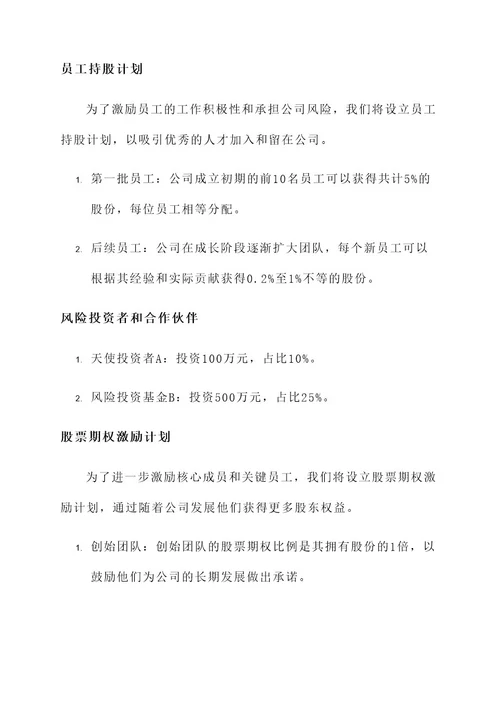 创业公司最合理的股权分配方案