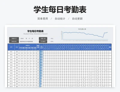 学生每日考勤表