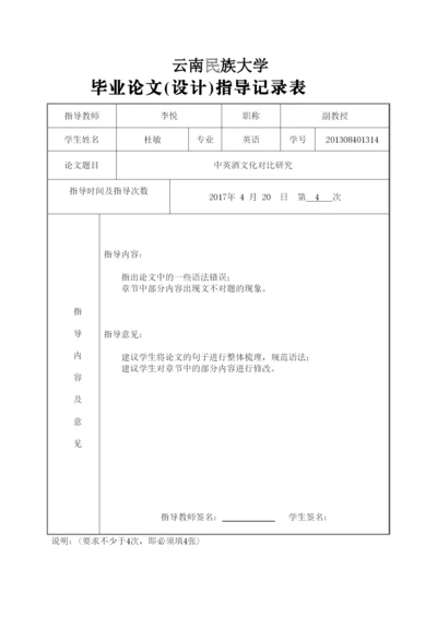 【精编】论文指导记录表（说明）42.docx