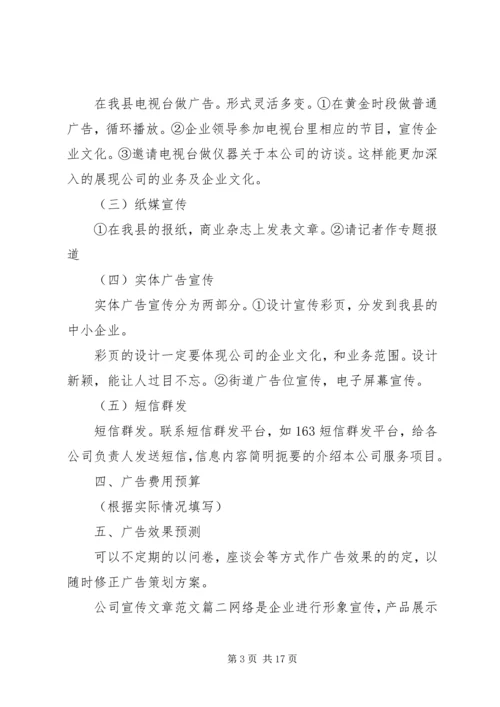 公司宣传文章范文.docx