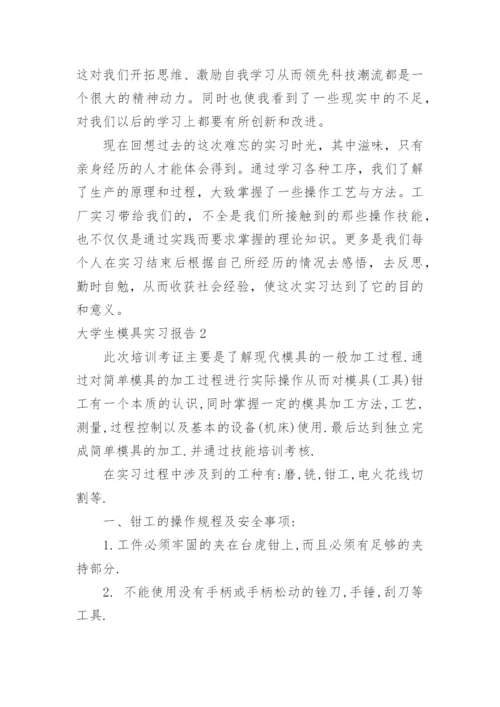 大学生模具实习报告.docx