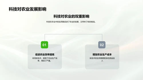 科技推进农业进步PPT模板