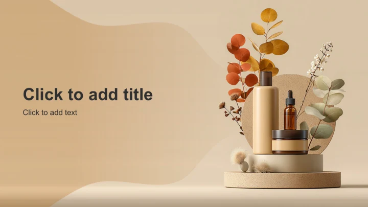 黄色简约风护肤产品介绍PPT主题
