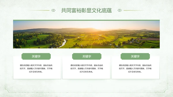 农村发展迈向一同富裕PPT模板