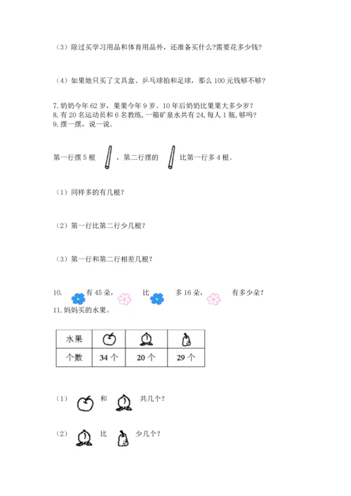 小学二年级上册数学应用题100道【轻巧夺冠】.docx