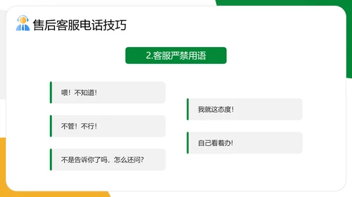 企业售后客服话术话务员培训PPT模板