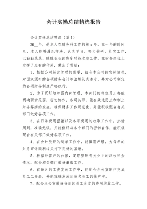 会计实操总结精选报告.docx