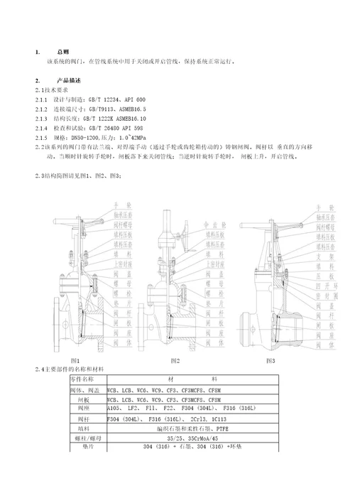 闸阀使用说明和维护手册