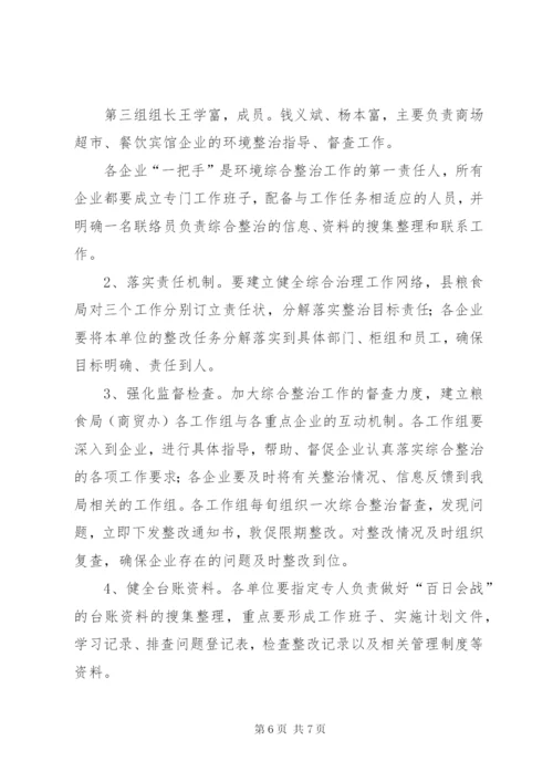 商贸流通业环境综治百日会战实施方案.docx