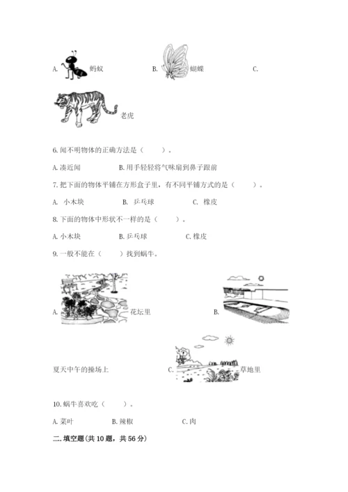 教科版一年级下册科学期末测试卷带解析答案.docx
