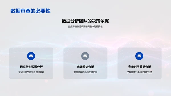 游戏数据分析讲座PPT模板