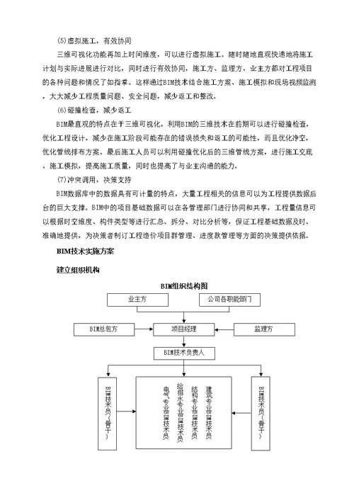 BIM技术施工方案