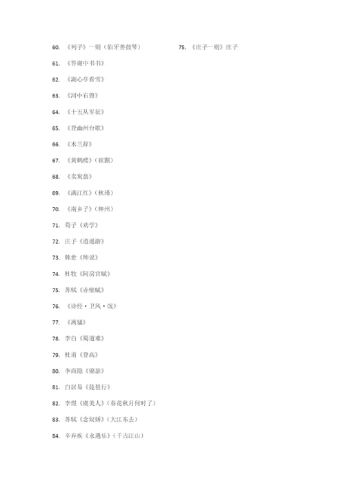 高考必背古诗文75篇.docx