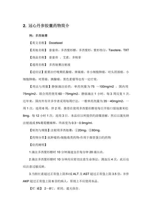 冠心丹参胶囊药品销售数据市场调研综合报告.docx