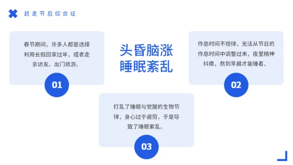 节后综合症假期没精神？收心会通用PPT模板