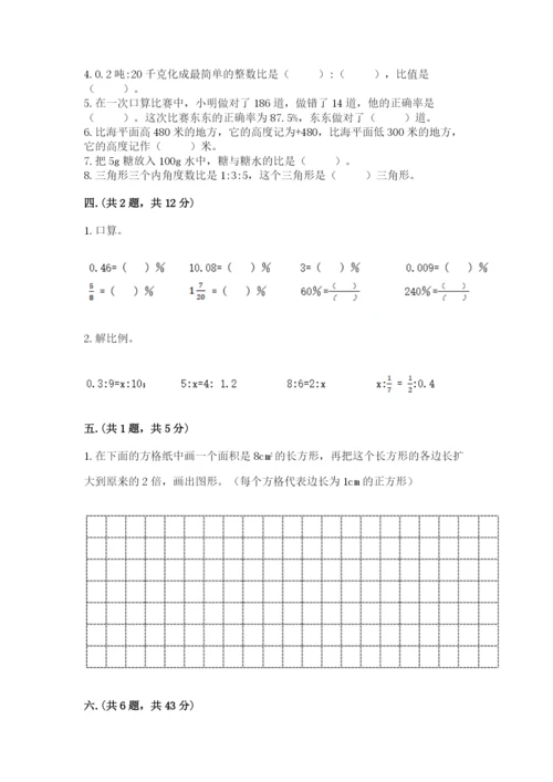 苏教版六年级数学小升初试卷精品【典优】.docx