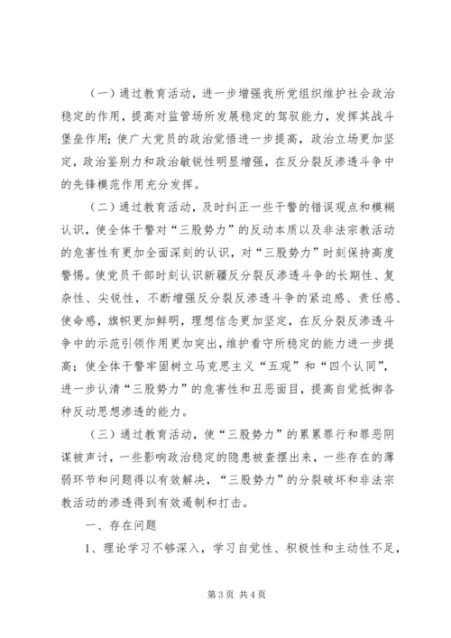 反分裂斗争汇报材料.docx