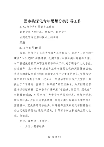 团市委深化青年思想分类引导工作.docx