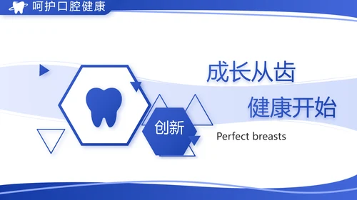 蓝色简约医疗牙科工作汇报计划PPT
