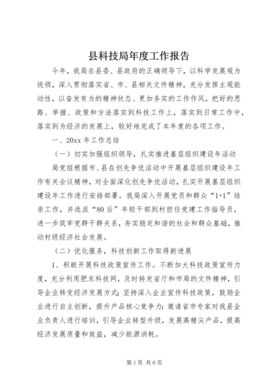 县科技局年度工作报告 (2).docx