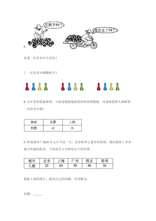 小学二年级数学应用题50道附答案（基础题）.docx