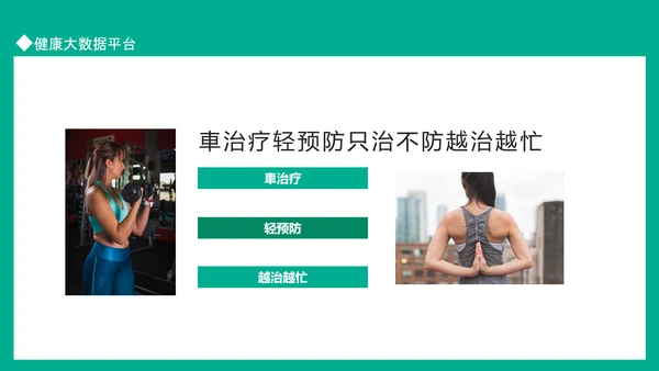 健康大数据平台健康预防重于医学治疗PPT