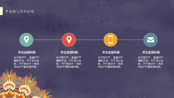 复古图案文艺工作总结通用PPT模板