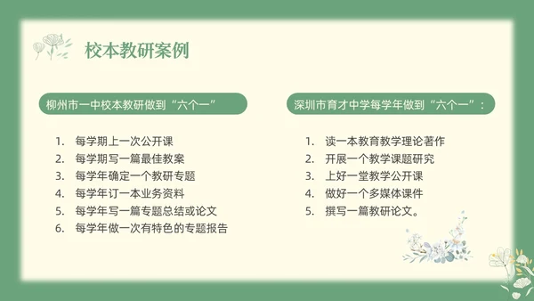 绿色小清新教师专业成长教师专业发展PPT模板宣传PPT动教师培训