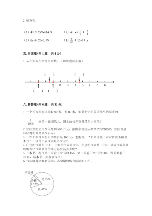 沪教版数学六年级下册期末检测试题【最新】.docx