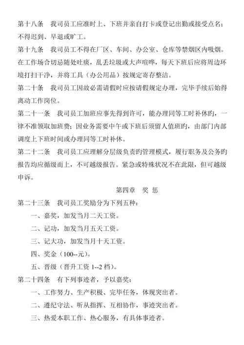 公司员工标准手册样稿.docx