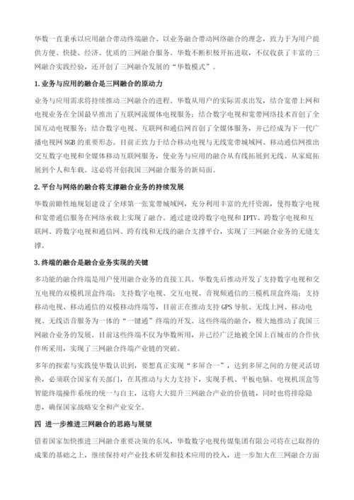 华数集团与三网融合.docx