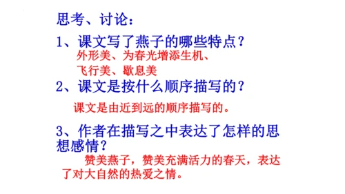 2《燕子》课件