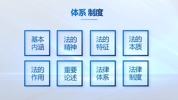 蓝色大气司法法律讲座工作总结PPT动态模板