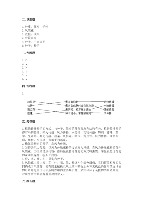 科学四年级下册第一单元《植物的生长变化》测试卷【b卷】.docx