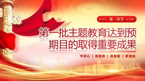 红色党建第二批主题教育这么做主题教育PPT模板