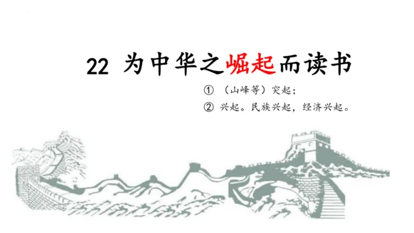第22课《为中华之崛起而读书》（课件）