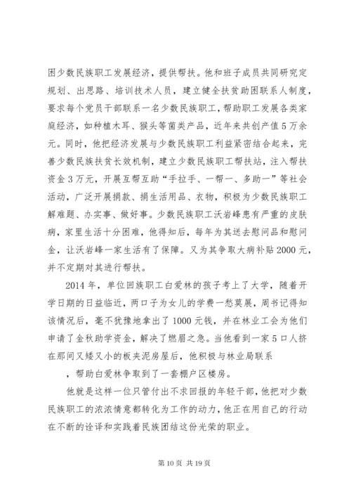 民族团结进步模范个人事迹材料5篇.docx