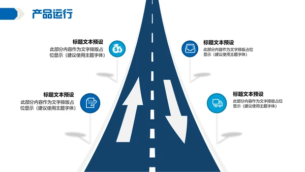 白色简约商务企业管理通用PPT模板